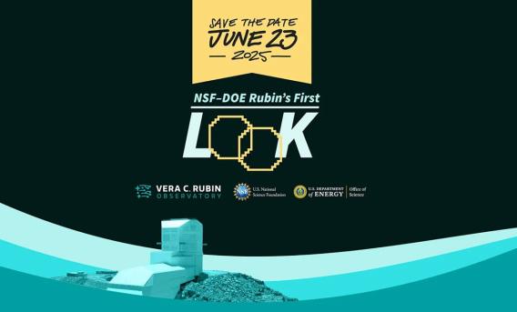Montage promoting Rubin First Look event on June 23rd 2025