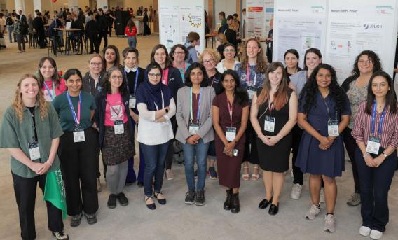 Group photo of WHPC participants at ISC25