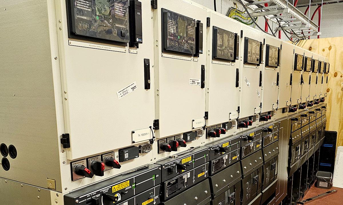 Switchgear at the ACF plant room.