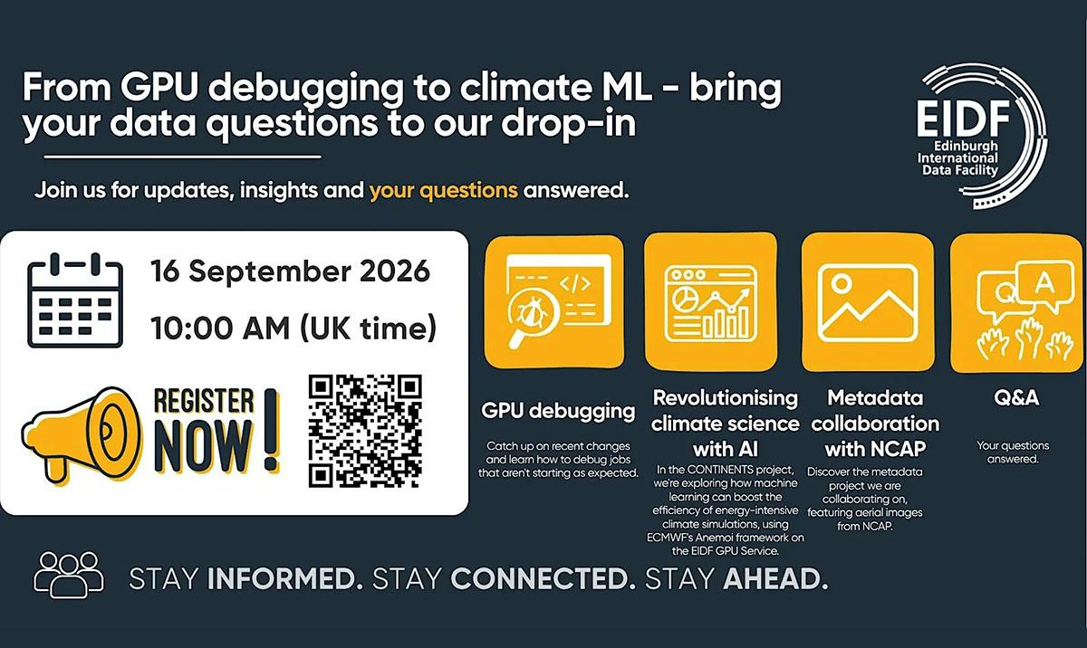 Montage promoting EIDF Drop-In on 16 Sep 2026