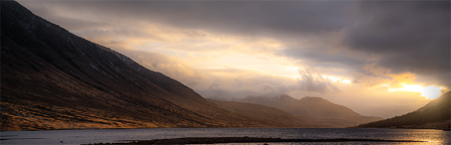 Image of Glen Etive at sunset