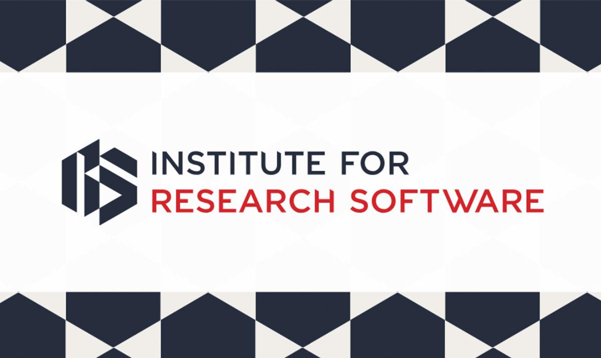 Graphic with logo for Institute for Research Software