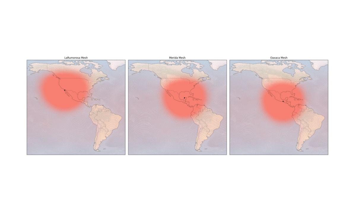 MPAS meshes simulation