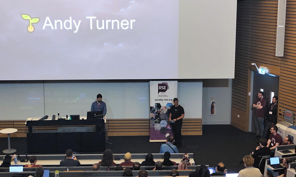 Andy Turner receives award at RSECon25