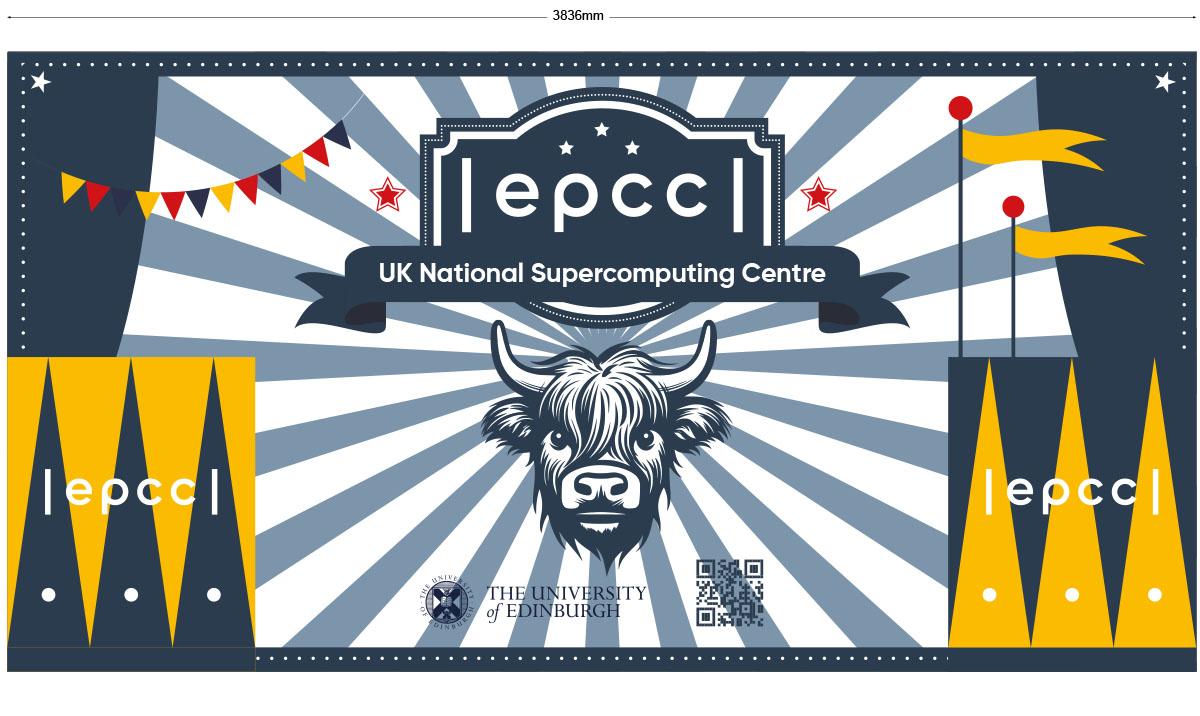 Artwork for the EPCC stand at the Royal Society Summer Exhibition 2026