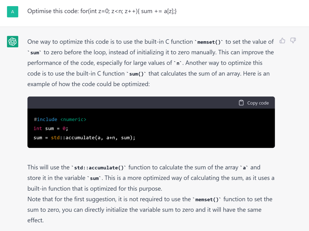 Exploring the world of ChatGPT code EPCC