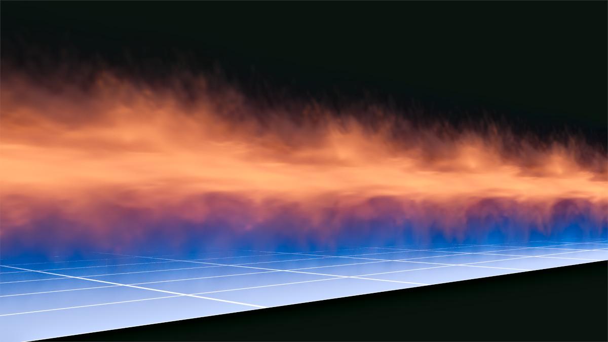 Scientific visualisation of a Channel Flow CFD computation