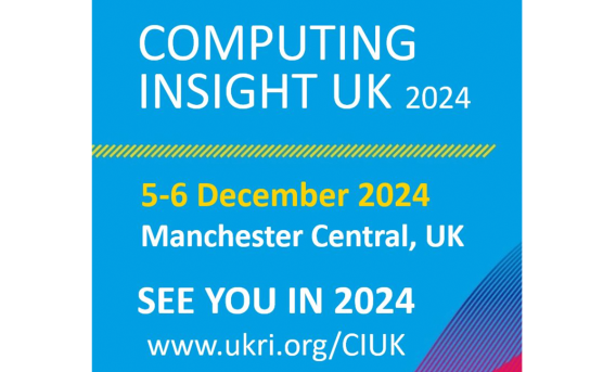 Poster format with text "Computing Insight 2024, 5-6 Dec 2024, Manchester Central UK"