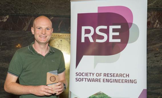 Chris Wood with RSE Award