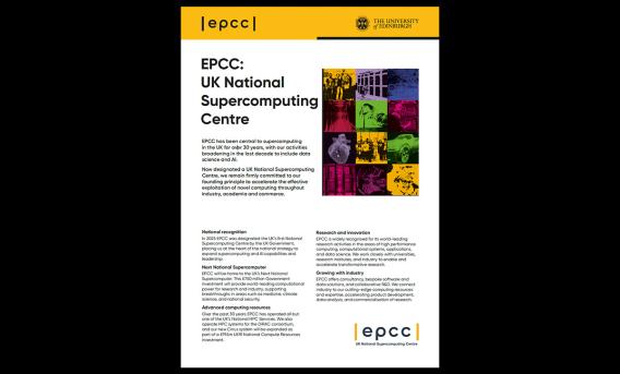 EPCC UK National Supercomputing Centre A4 p1