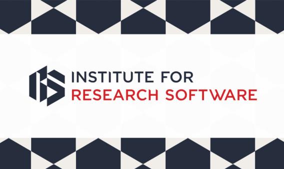 Graphic with logo for Institute for Research Software