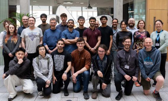 Group photo taken at celebration of 25 years of MSc programmes at EPCC.