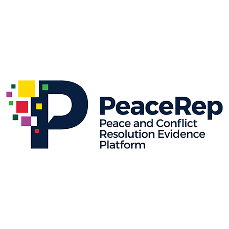 PeaceRep logo: name plus large letter P