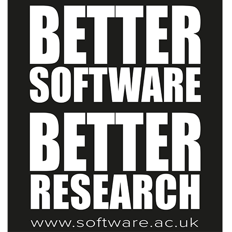 White text on black "Better software Better research"